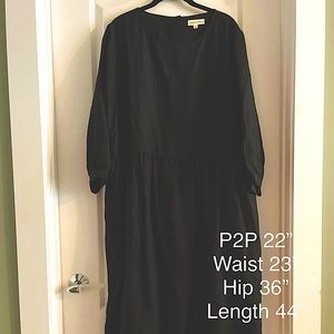 Tradlands Nova Midi dress - black, size L